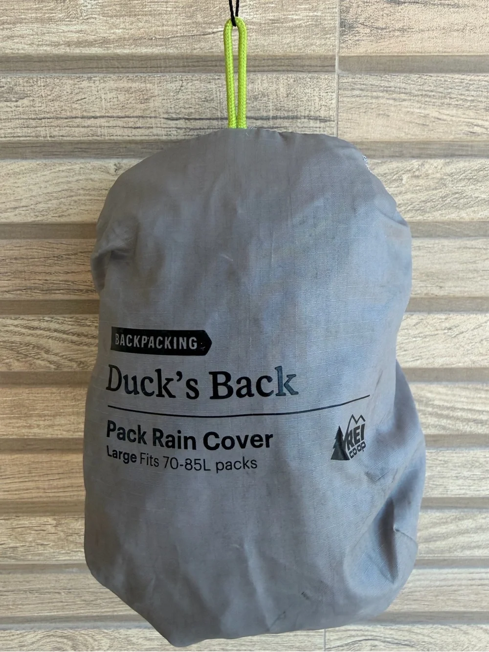 REI Co-op Duck's Back Pack Rain Cover Large 70-85L Backpacking Hiking Backpack